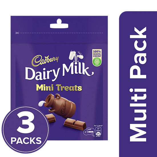 Cadbury Dairy Milk Minis Chocolate Home Treats Pack - Delicious Chocolate Treats