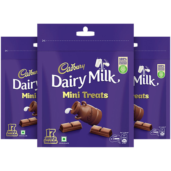 Cadbury Dairy Milk Minis Chocolate Home Treats Pack - Delicious Chocolate Treats