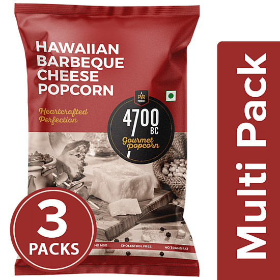 4700BC Hawaiian Barbeque Cheese Popcorn 3x35 g - Smoky Cheddar Delight