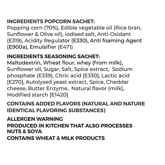 4700BC Instant Popcorn - Cheese 3x60 g - Quick & Delicious Snack