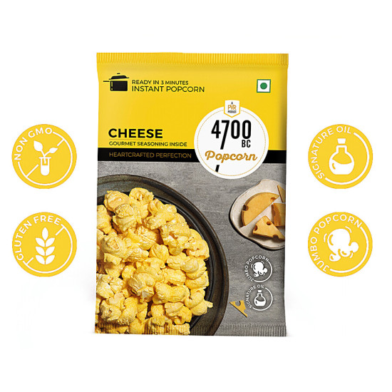 4700BC Instant Popcorn - Cheese 3x60 g - Quick & Delicious Snack