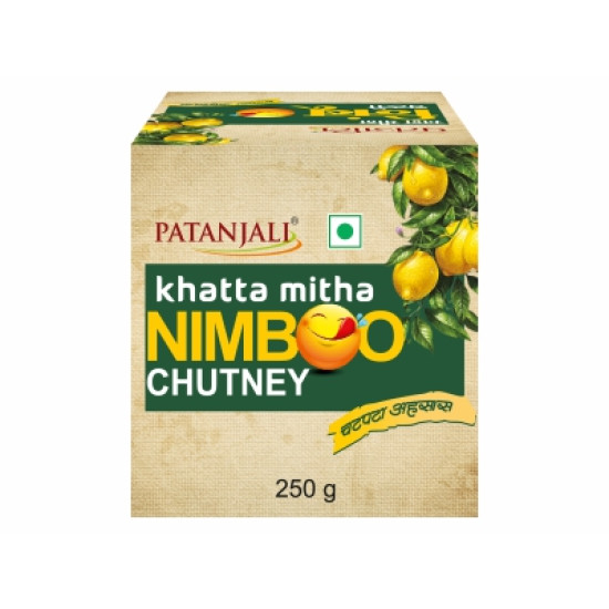 Patanjali Khatta Mitha Nimboo Chutney 250 g - Tangy & Sweet Delight
