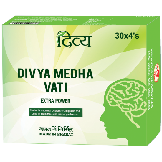 Divya Medha Vati Extra Power 92 g - Herbal Mental Support