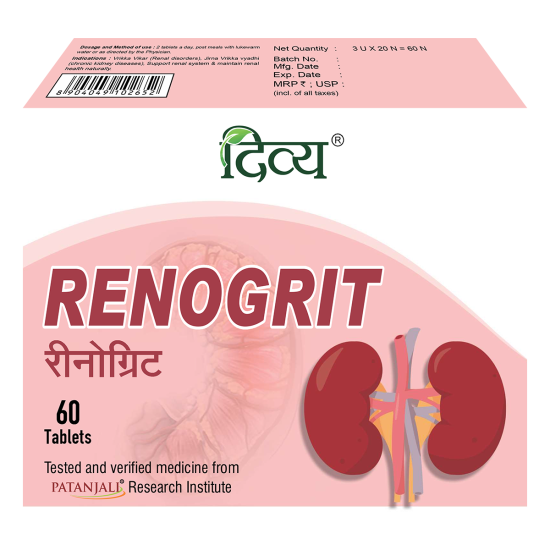 Divya Renogrit 60 Tab - Natural Kidney Health Support