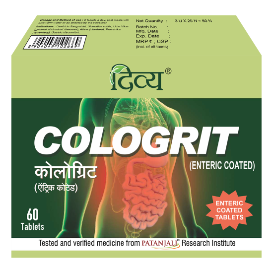 Divya Cologrit 60 Tab 46 g - Natural Dietary Supplement