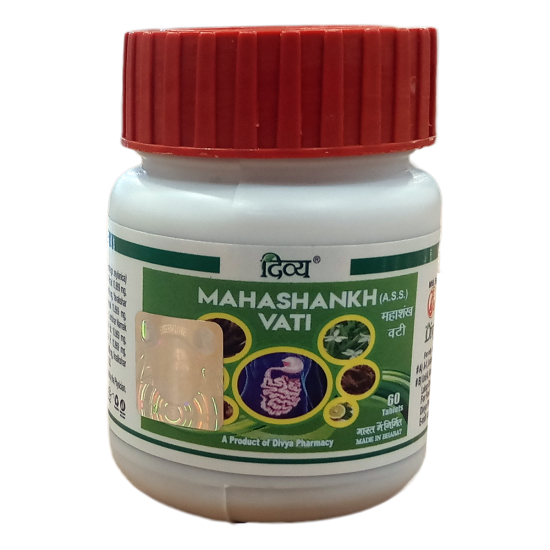 Divya Mahashankh Vati 50 g - Ayurvedic Digestive Health Supplement