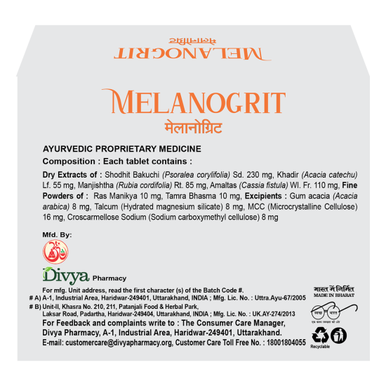 Divya Melanogrit 3 U X 20 34 g - Gentle Skincare Solution