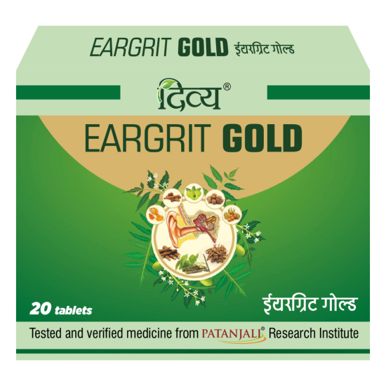 Divya Eargrit Gold 20 N 12 g - Premium Herbal Ear Health Supplement