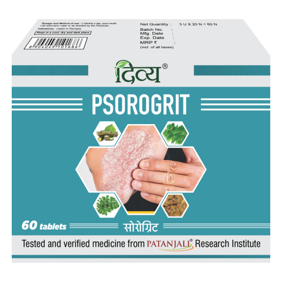 Divya Psorogrit 3 U X 20 N 34 g - Soothing Skin Relief Solution