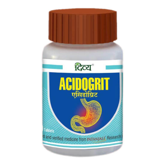 Divya Acidogrit Tablet 60 N 34 g - Natural Dietary Supplement