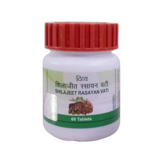 Divya Shilajeet Rasayan Vati 20 g - Natural Dietary Supplement