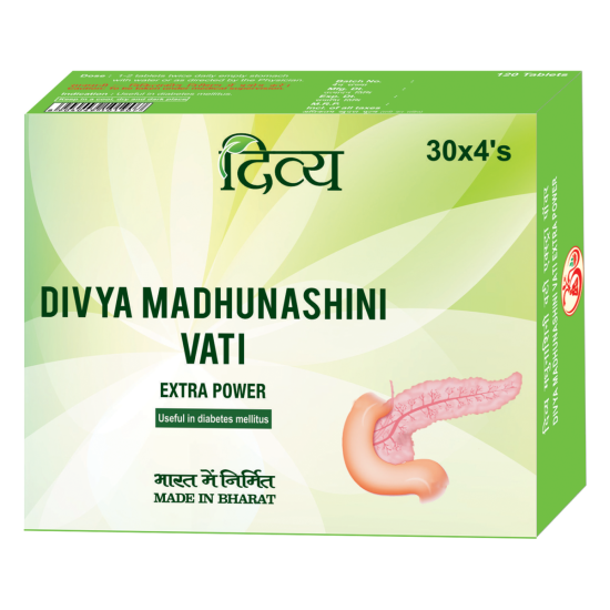 Divya Madhunashini Vati Extra Power 60 g - Natural Herbal Supplement