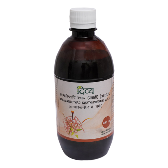 Divya Mahamanjisthadi Kwath Pravahi 450 Ml - Ayurvedic Herbal Tonic