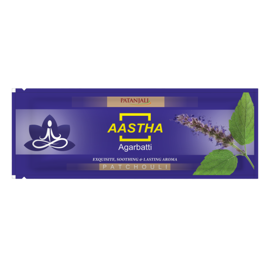 Aastha Agarbatti Patchouli 18 Stick 20 g - Captivating Fragrance