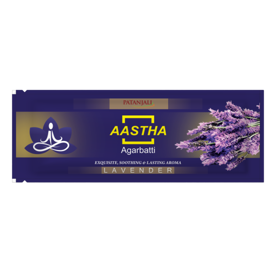 Aastha Agarbatti Lavender 18 Stick 28 g - Tranquil Fragrance