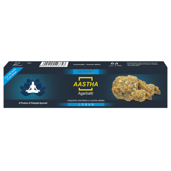 Aastha Agarbatti Loban 125g - Premium Quality Incense Sticks