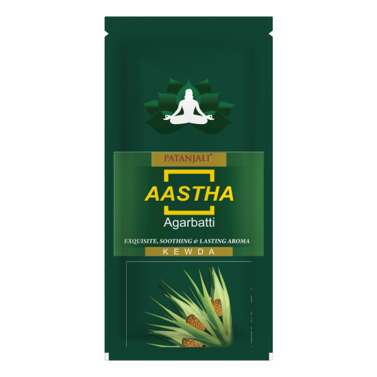 Aastha Agarbatti Kewda 150 g - Soothing Fragrance Incense Sticks