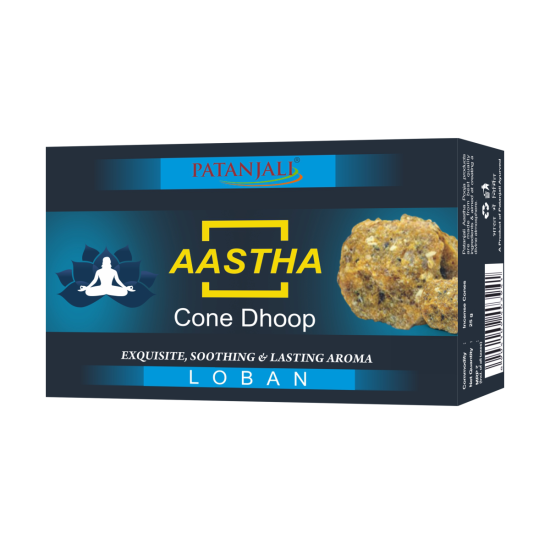 Aastha 25 Gm Cone Dhoop Loban - Soothing Aroma for Spiritual Rituals