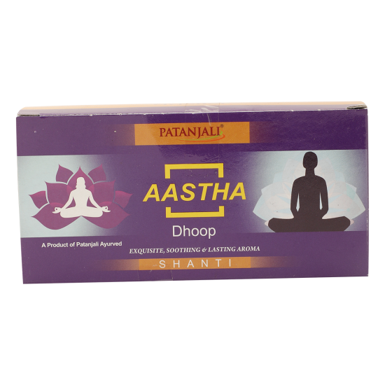 Aastha Shanti Dhoop 10 Stick 50g - Soothing Aromatic Experience