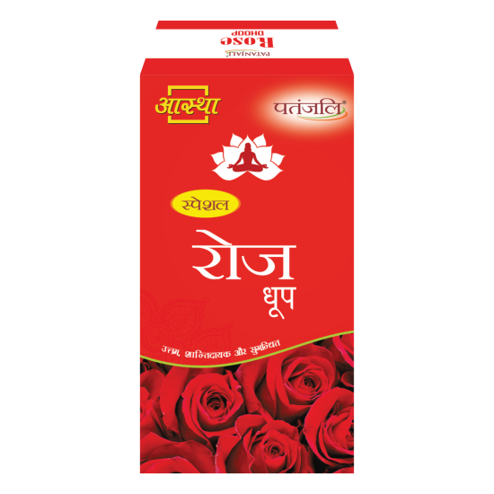 Aastha Special Rose Dhoop 10 N 40 g - Natural Aromatic Incense