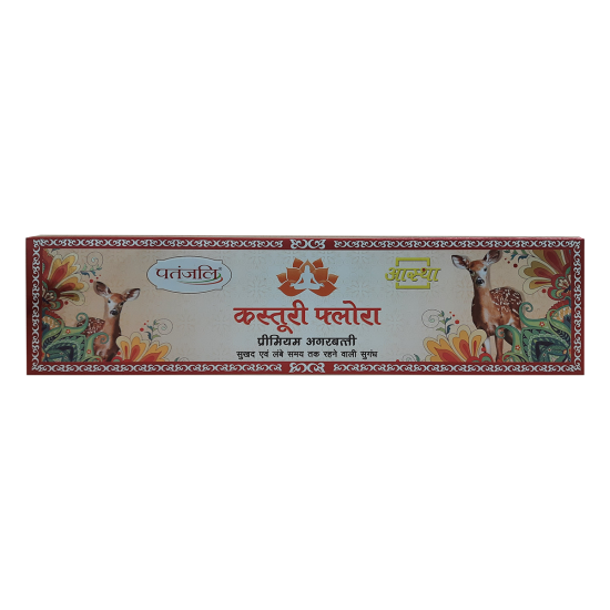 Aastha Premium Agarbatti Kasturi Flora - 20N 30g Incense Sticks