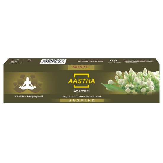 Aastha Agarbatti Jasmine 18 Stick 20 g - Soothing Home Fragrance