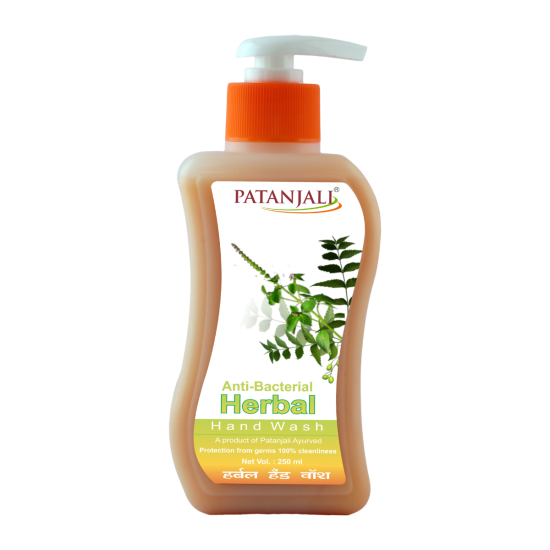Patanjali Herbal Hand Wash Anti Bacterial 250 ml - Gentle and Effective Clean
