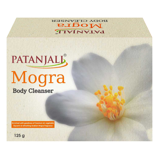 Patanjali Mogra Body Cleanser 125 g - Refreshing Floral Soap
