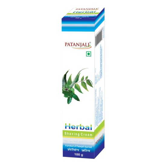 Patanjali Herbal Shaving Cream 100 g - Natural Smooth Shave