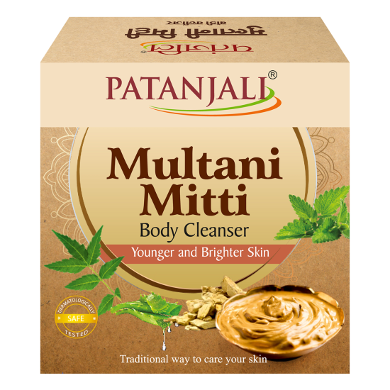 Patanjali Multani Mitti Body Cleanser 75 g - Natural Skin Cleanser