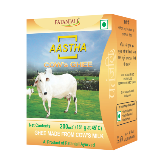 Aastha Cow Ghee 200 ml - Premium Quality & Authentic Flavor