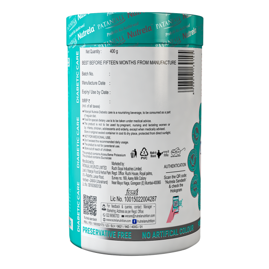 Patanjali Nutrela Diabetic Care 400 g - Nutritious Sugar Management