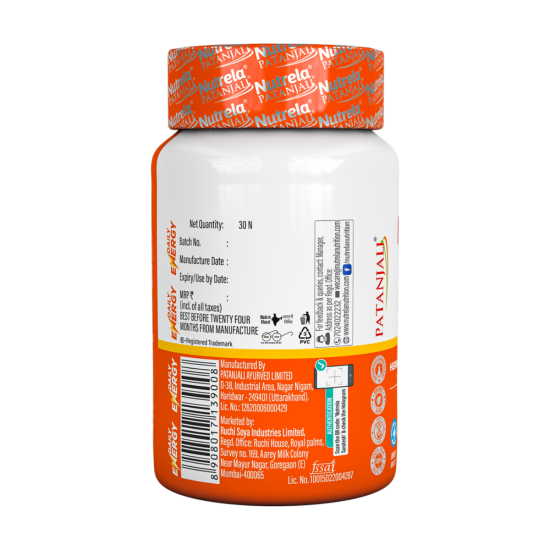 Patanjali Nutrela Daily Energy Capsule - Natural Energy Booster