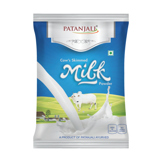 Patanjali Cow's Skimmed Milk Powder 500 g - Low-Fat Dairy Delight
