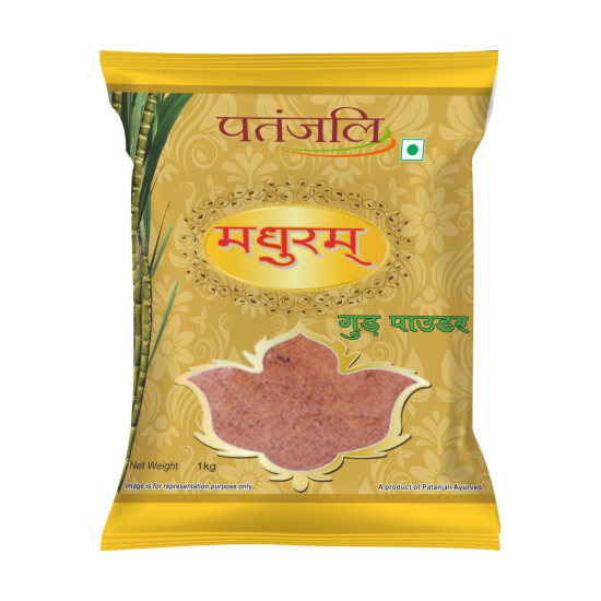 Patanjali Madhuram Sugar Jaggery Powder 1 kg - Natural Sweetener