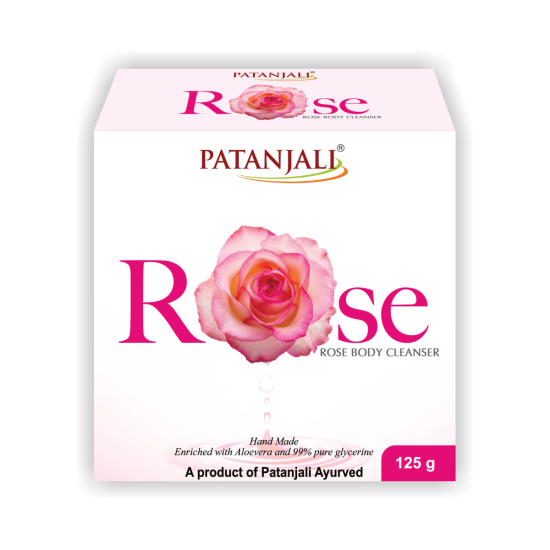 Patanjali Rose Body Cleanser 125g - Natural & Refreshing