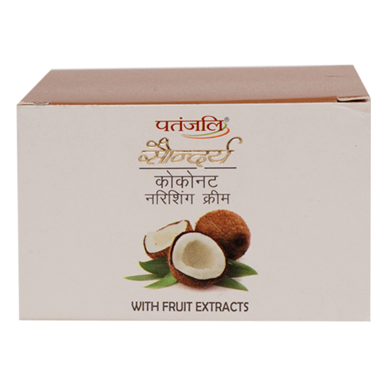 Patanjali Saundarya Coconut Nourishing Cream 50 g - Deep Moisture for Radiant Skin