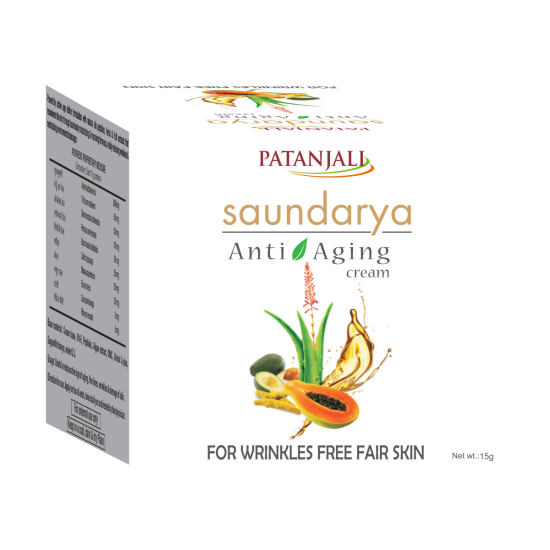 Patanjali Saundarya Anti Aging Cream 15 g - Natural Anti-Aging Solution