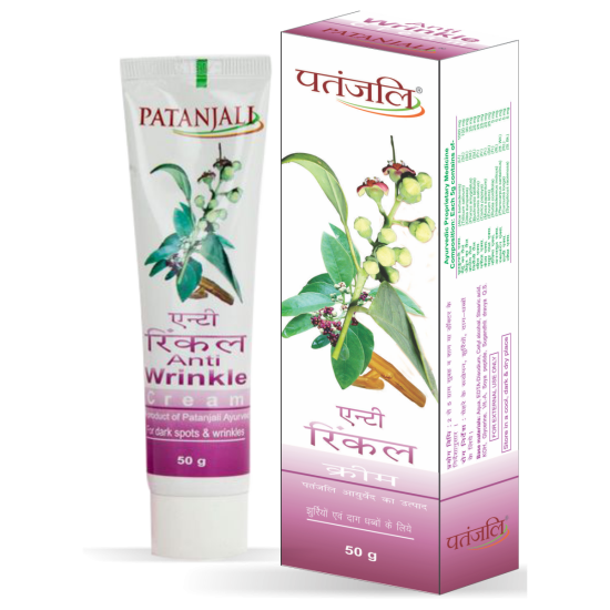 Patanjali Anti Wrinkle Cream 50 g - Natural Skincare for Youthful Complexion