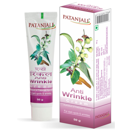 Patanjali Anti Wrinkle Cream 50 g - Natural Skincare for Youthful Complexion