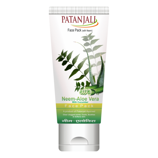 Patanjali Aloevera Neem Cucumber Face Pack - Natural Herbal Skincare