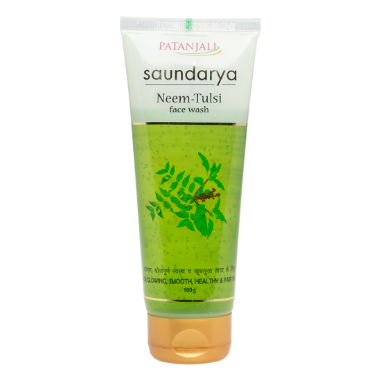 Patanjali Saundarya Neem Tulsi Face Wash - Natural Skin Cleanser