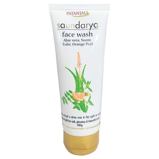 Patanjali Saundarya Face Wash - Aloe Vera, Neem & Tulsi