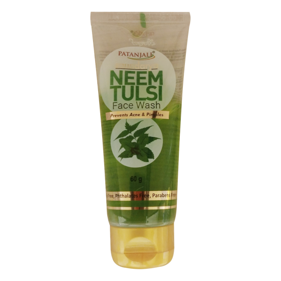 Patanjali Neem Tulsi Face Wash 60 g - Gentle Cleansing for All Skin Types