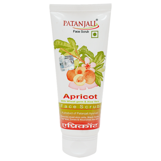 Patanjali Aloevera Apricot Face Scrub - Gentle Exfoliation