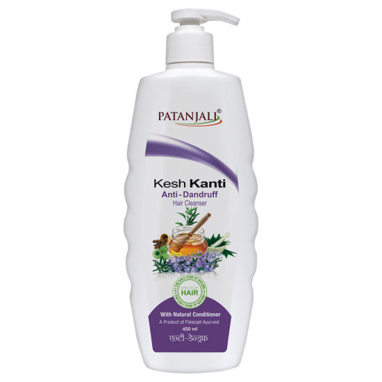 Patanjali Kesh Kanti Anti Dandruff Hair Cleanser 450 ml - Natural Dandruff Solution