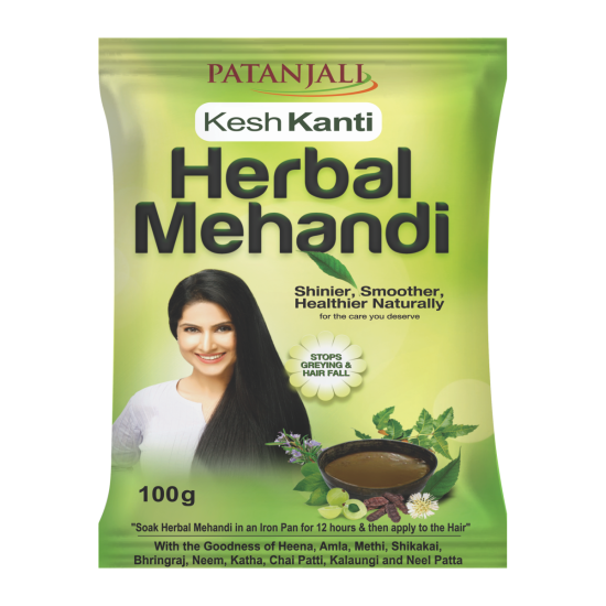 Patanjali Herbal Mehandi 100g - Natural Hair Color