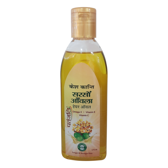Patanjali Kesh Kanti Sarson Amla Hair Oil 175 ml - Nourishing Hair Care