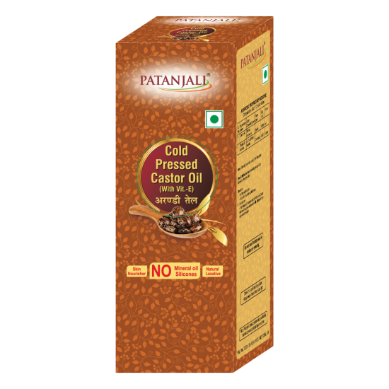 Patanjali Cold Pressed Castor Oil With Vitamin E 100 ml - Nourishing Hair & Skin Solution