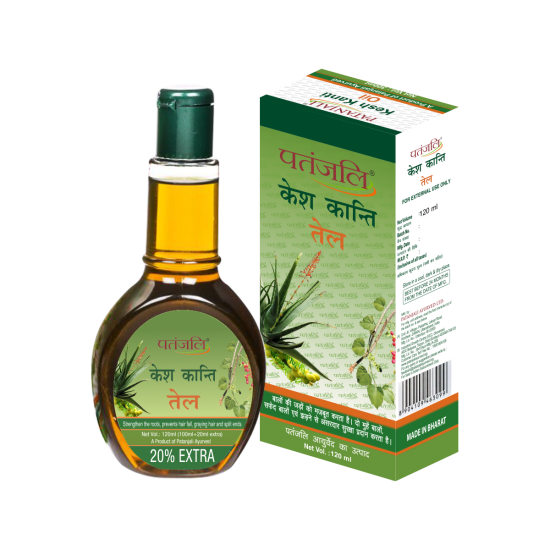 Patanjali Kesh Kanti Hair Oil 120 ml - Herbal Nourishment for All Hair Types